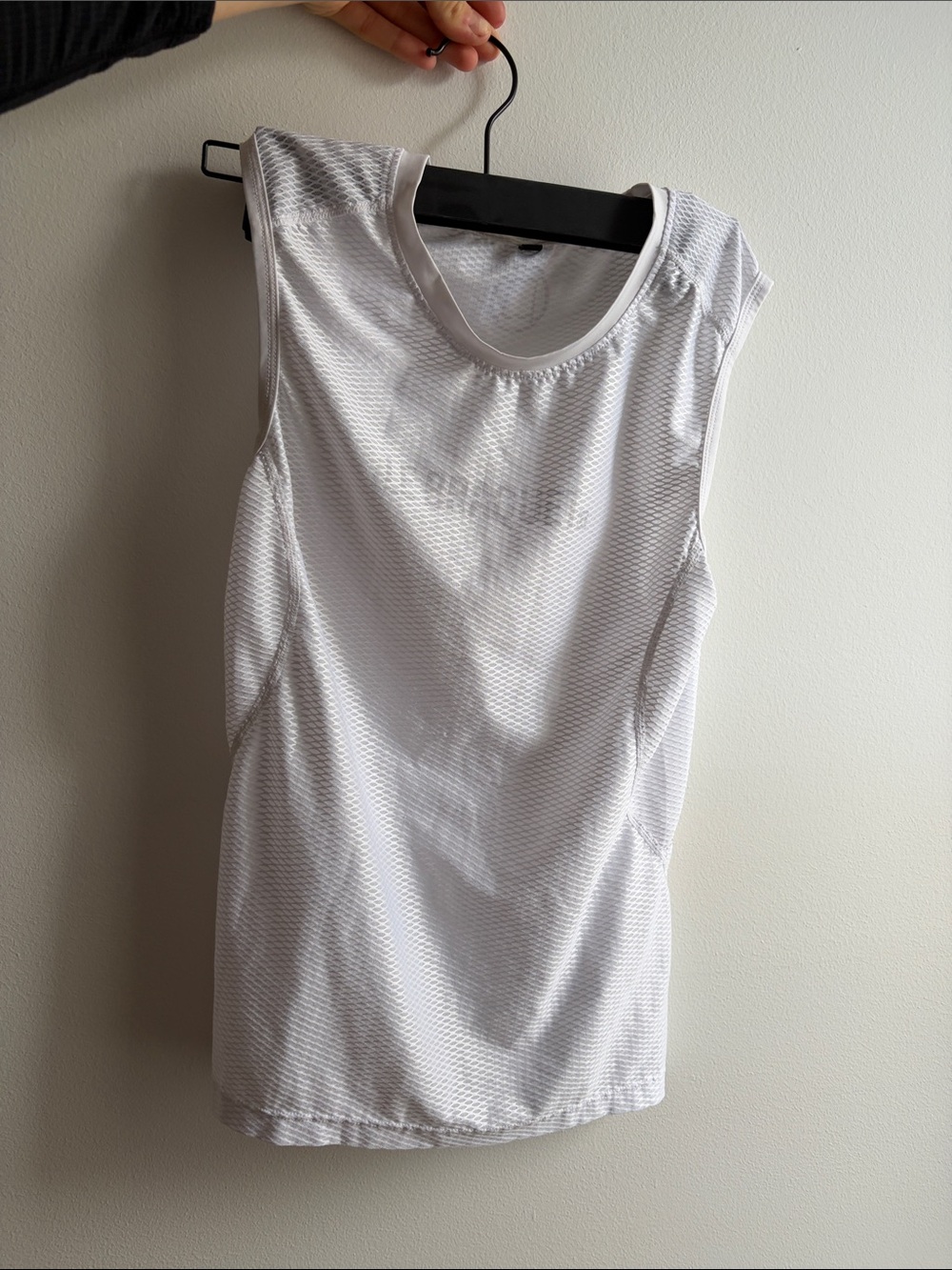 Le Braquet Sleeveless White Athletic Tank Top